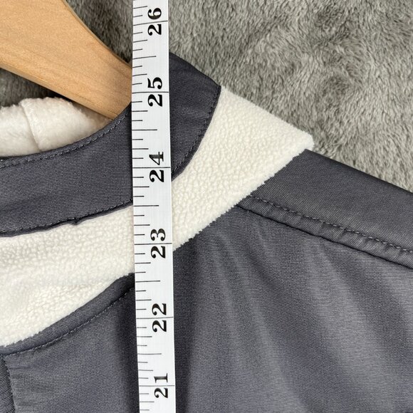 Free Country Women’s Medium Ivory Gray Hooded Fleece Softshell Jacket Outdoor - Picture 9 of 12